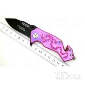 Aluminum handle folding knfie color handle knife UD17014